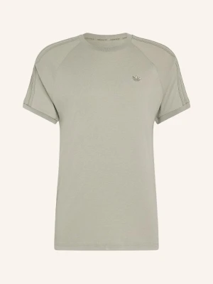 Adidas Originals T-Shirt Z Trzema Paskami gruen JASNOZIELONY