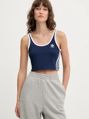 adidas Originals top 3-Stripes kolor granatowy JX5147