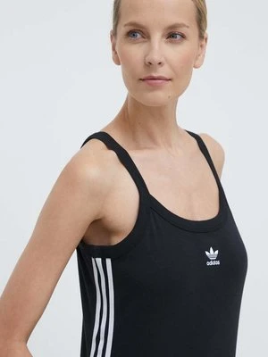 adidas Originals top 3-Stripes Tank damski kolor czarny IU2431