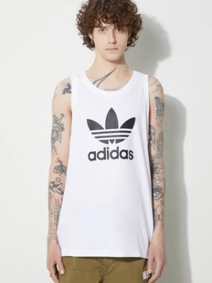 adidas Originals top bawełniany Adicolor Classics Trefoil Tank Top kolor biały IA4808