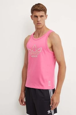 adidas Originals top bawełniany Pride kolor różowy IZ4904