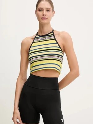 adidas Originals top Towel S Halter kolor żółty JC7756