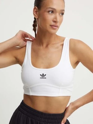 adidas Originals top Trefoil Bra kolor biały IN4116