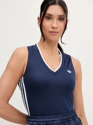adidas Originals top V-Neck damski kolor granatowy KD2280