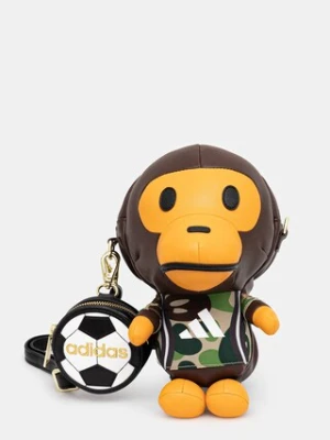 adidas Originals torebka BAPE MILO BAG kolor brązowy JZ7448