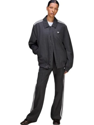 adidas Originals x Wales Bonner spodnie z dodatkiem wełny Wool Pant damskie kolor szary proste medium waist KB2318