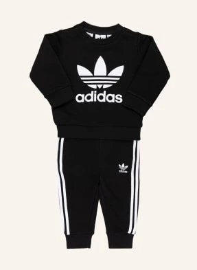 Adidas Originals Zestaw Crew: Zestaw: Bluza Nierozpinana I Spodnie Dresowe schwarz
