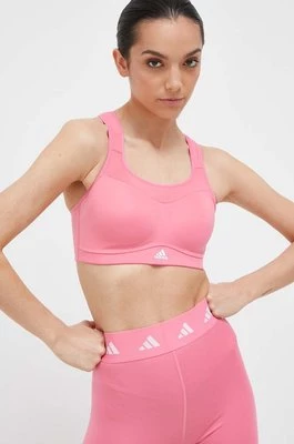 adidas Performance biustonosz sportowy kolor różowy