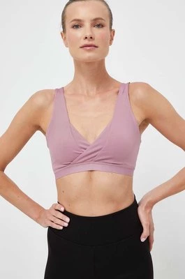adidas Performance biustonosz sportowy Yoga Essentials kolor różowy gładki