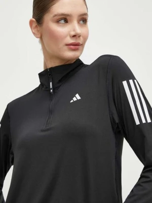 adidas Performance bluza do biegania Own The Run Own The Run kolor czarny z nadrukiem IK7440