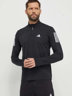 adidas Performance bluza do biegania Own the Run Own The Run kolor czarny z nadrukiem IN1490