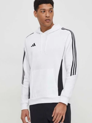 adidas Performance bluza dresowa Tiro 24 kolor biały z kapturem z aplikacją IR7547