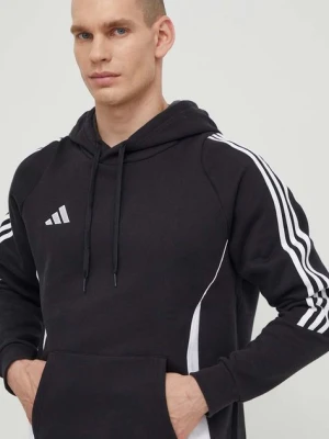 adidas Performance bluza dresowa Tiro 24 kolor czarny z kapturem z aplikacją IJ7673