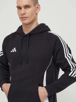 adidas Performance bluza dresowa Tiro 24 kolor czarny z kapturem z aplikacją IJ7673