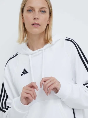 adidas Performance bluza dresowa Tiro24 kolor biały z kapturem z aplikacją IR7508
