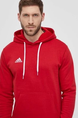 adidas Performance bluza H57514 męska kolor czerwony z kapturem gładka H57514
