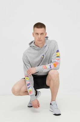 adidas Performance bluza Pride męska kolor szary z kapturem melanżowa
