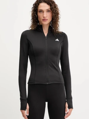 adidas Performance bluza treningowa damska kolor czarny gładka JM9185