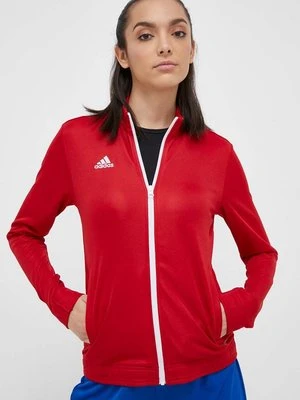 adidas Performance bluza treningowa Entrada 22 kolor czerwony gładka H57562