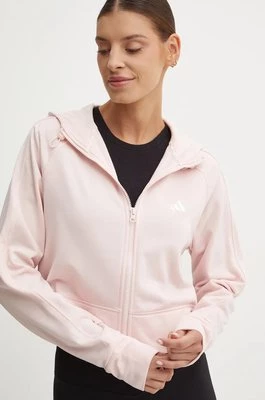 adidas Performance bluza treningowa Game and Go kolor różowy z kapturem gładka IX5067