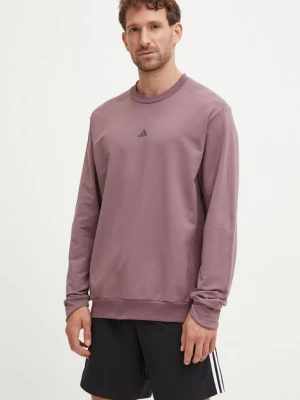 adidas Performance bluza treningowa kolor fioletowy z aplikacją JF4240