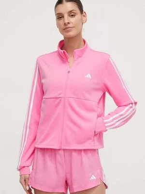 adidas Performance bluza treningowa kolor różowy z aplikacją IS3974