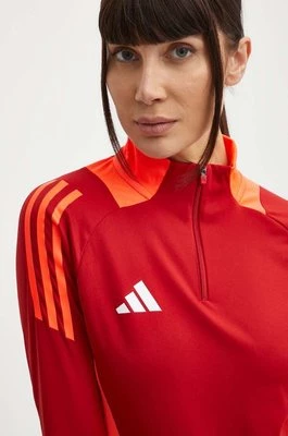 adidas Performance bluza treningowa Tiro 24 Competition kolor czerwony wzorzysta IS1647