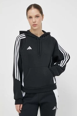 adidas Performance bluza treningowa Tiro24 kolor czarny z kapturem z aplikacją IJ5607