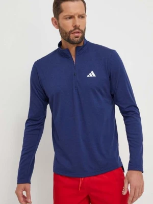 adidas Performance bluza treningowa Training Essentials kolor granatowy gładka IT5447