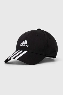 adidas Performance czapka z daszkiem bawełniana kolor czarny z aplikacją IB3242