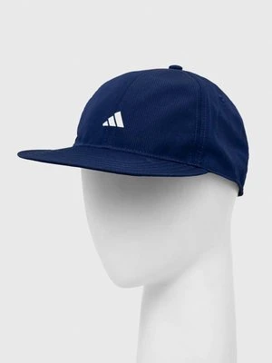 Zdjęcie produktu adidas Performance czapka z daszkiem Essential kolor niebieski z nadrukiem