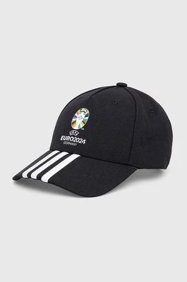 adidas Performance czapka z daszkiem Euro 2024 kolor czarny z aplikacją IT3313