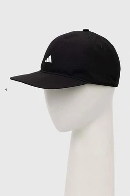 adidas Performance czapka z daszkiem kolor czarny gładka