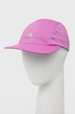 adidas Performance czapka z daszkiem kolor różowy z nadrukiem