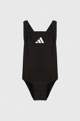 adidas Performance jednoczęściowy strój kąpielowy dziecięcy 3 BARS SOL ST kolor czarny