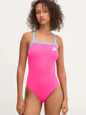 adidas Performance jednoczęściowy strój kąpielowy Essentials kolor różowy miękka miseczka JM8140