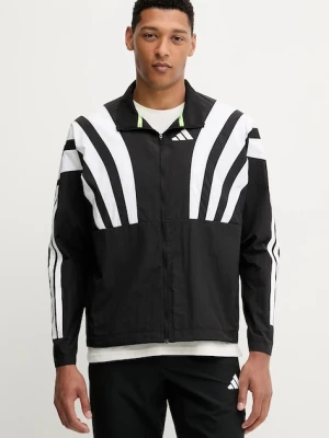 adidas Performance kurtka do biegania Adizero kolor czarny przejściowa oversize HZ3692