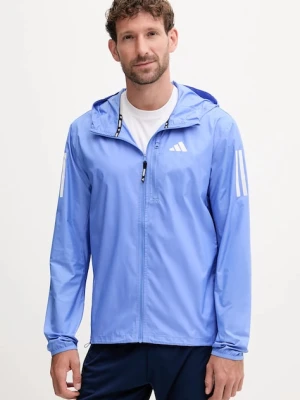 adidas Performance kurtka do biegania Own The Run kolor niebieski JX2249