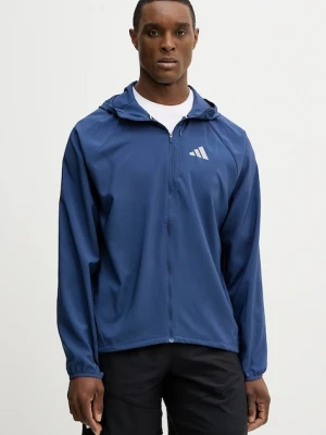 adidas Performance kurtka do biegania Run Essentials kolor niebieski przejściowa JZ7781