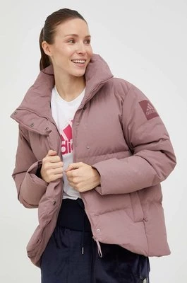 adidas Performance kurtka puchowa damska kolor różowy zimowa