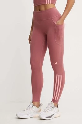adidas Performance legginsy do biegania Daily Run kolor różowy z nadrukiem IX0272
