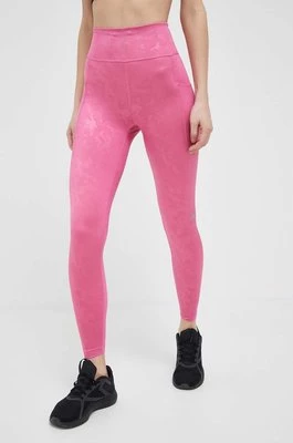 adidas Performance legginsy do biegania DailyRun kolor różowy wzorzyste