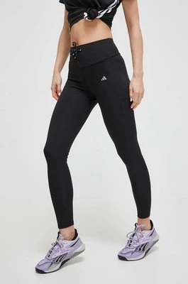 adidas Performance legginsy do biegania Run Essential kolor czarny gładkie HY2902