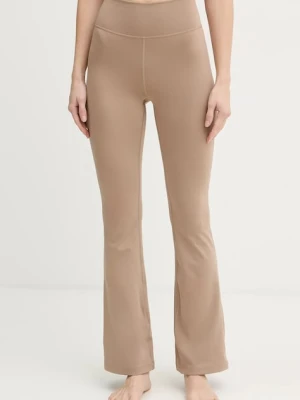 adidas Performance legginsy do jogi All Me damskie kolor beżowy gładkie JV7792