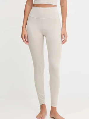 adidas Performance legginsy do jogi All Me damskie kolor beżowy gładkie JW7580
