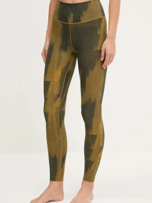 adidas Performance legginsy do jogi All Me kolor zielony wzorzyste JJ3876