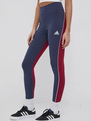 adidas Performance legginsy H67039 damskie kolor granatowy wzorzyste