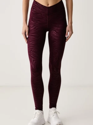 adidas Performance legginsy sportowe damskie All me bordowy