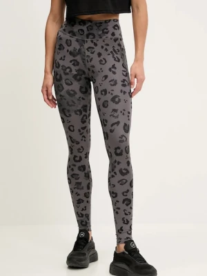 adidas Performance legginsy termoaktywne Optime Essentials Full Length Leggings Print damskie kolor szary wzorzyste JN2650