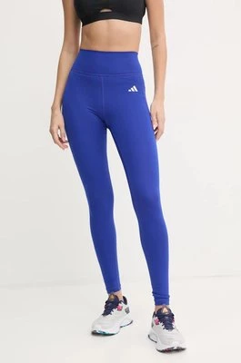 adidas Performance legginsy treningowe Optime Essentials kolor niebieski gładkie IX5020